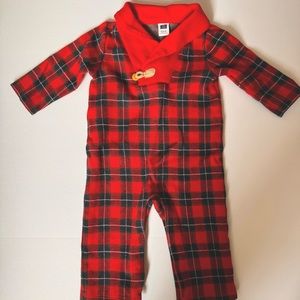 Janie and Jack Plaid Onsie